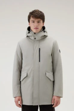 Woolrich Cappotto Barrow Mac In Tech Softshell - Uomo - Marrone