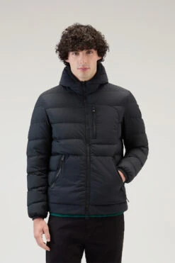Woolrich Piumino Lobster In Nylon Crinkle - Uomo - Nero