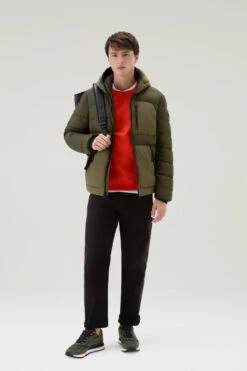 Woolrich Piumino Lobster In Nylon Crinkle - Uomo - Verde -Offerta Economica Vestiario CFWOOU0794MRUT3069 614 1