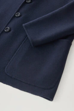 Woolrich Blazer In Misto Lana Riciclata Manteco - Uomo - Blu -Offerta Economica Vestiario CFWOOU0820MRUT3518 3989 6