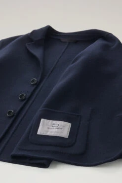 Woolrich Blazer In Misto Lana Riciclata Manteco - Uomo - Blu -Offerta Economica Vestiario CFWOOU0820MRUT3518 3989 7