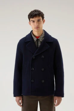 Woolrich Caban 2 In 1 In Misto Lana Italiana Riciclata - Uomo - Blu 16 Woolrich Caban 2 In 1 In Misto Lana Italiana Riciclata - Uomo - Blu -Offerta Economica Vestiario CFWOOU0828MRUT3109 3989A 3