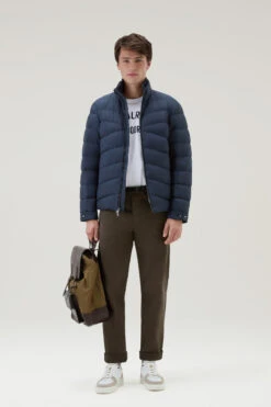 Woolrich Piumino Sundance Trapuntato In Microfibra - Uomo - Blu -Offerta Economica Vestiario CFWOOU0843MRUT2635 3989 1