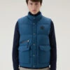 Woolrich Gilet Aleutian Trapuntato In Nylon Taslan - Uomo - Blu
