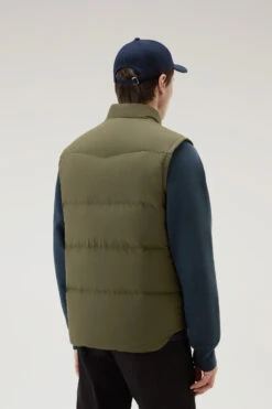 Woolrich Gilet Aleutian Trapuntato In Nylon Taslan - Uomo - Verde -Offerta Economica Vestiario CFWOOU0854MRUT3077 614 2
