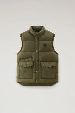 Woolrich Gilet Aleutian Trapuntato In Nylon Taslan - Uomo - Verde -Offerta Economica Vestiario CFWOOU0854MRUT3077 614 4