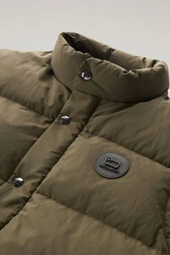 Woolrich Gilet Aleutian Trapuntato In Nylon Taslan - Uomo - Verde -Offerta Economica Vestiario CFWOOU0854MRUT3077 614 6