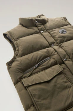 Woolrich Gilet Aleutian Trapuntato In Nylon Taslan - Uomo - Verde -Offerta Economica Vestiario CFWOOU0854MRUT3077 614 7