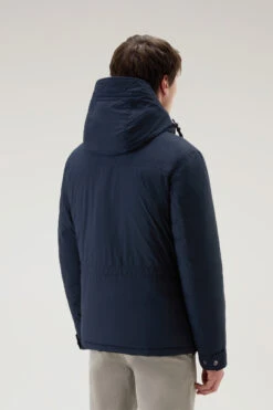 Woolrich Giacca Field Aleutian In Nylon Taslan Con Cappuccio Removibile - Uomo - Blu -Offerta Economica Vestiario CFWOOU0855MRUT3077 3989 2