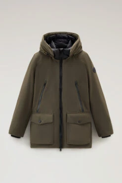 Woolrich Parka In Tech Softshell - Uomo - Verde -Offerta Economica Vestiario CFWOOU0859MRUT3496 614 4