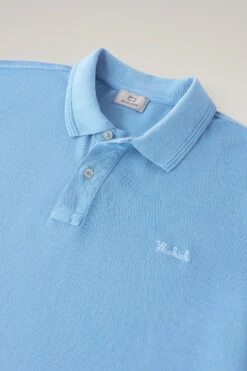 Woolrich Polo Mackinack Tinta In Capo In Piqué Di Cotone Elasticizzato - Uomo - Blu -Offerta Economica Vestiario CFWOPO0035MRUT1483 31066 5