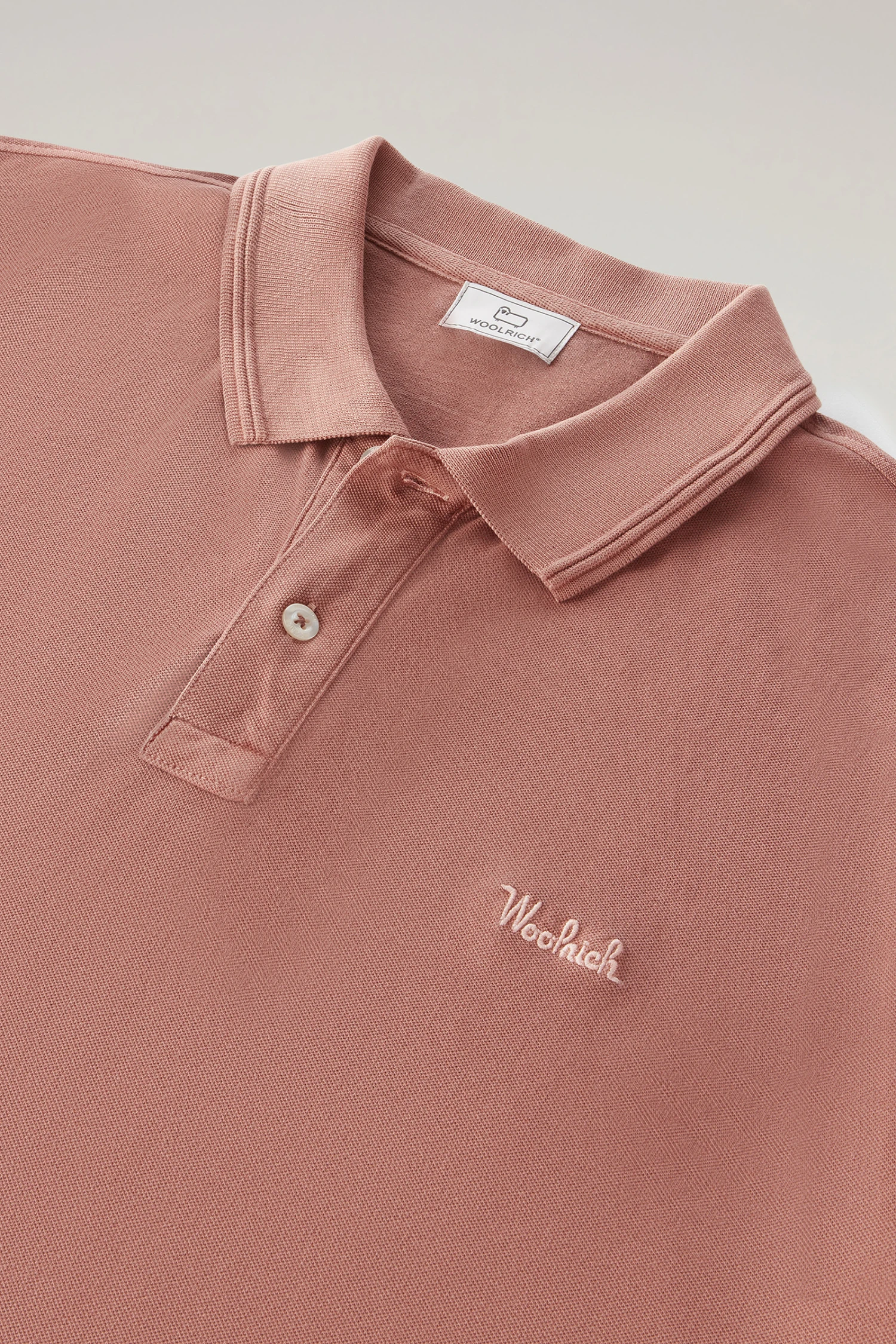 Woolrich Polo Mackinack Tinta In Capo In Piqué Di Cotone Elasticizzato - Uomo - Marrone 8 Woolrich Polo Mackinack Tinta In Capo In Piqué Di Cotone Elasticizzato - Uomo - Marrone - immagine 6