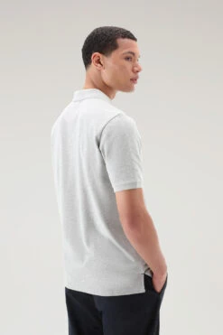 Woolrich Polo In Piqué Di Puro Cotone - Uomo - Grigio -Offerta Economica Vestiario CFWOPO0048MRUT2931 103 2