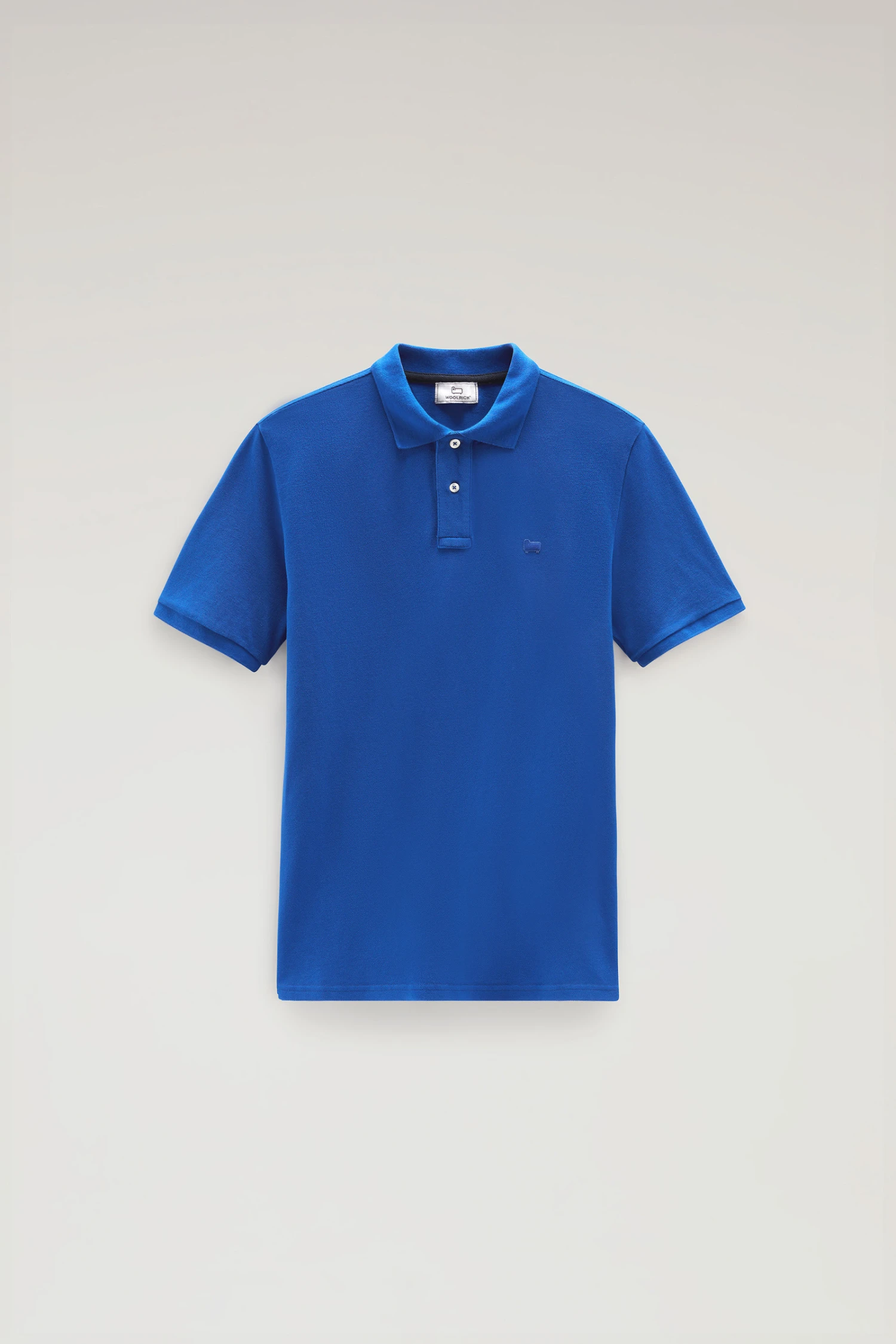 Woolrich Polo In Piqué Di Puro Cotone - Uomo - Blu 7 Woolrich Polo In Piqué Di Puro Cotone - Uomo - Blu - immagine 5