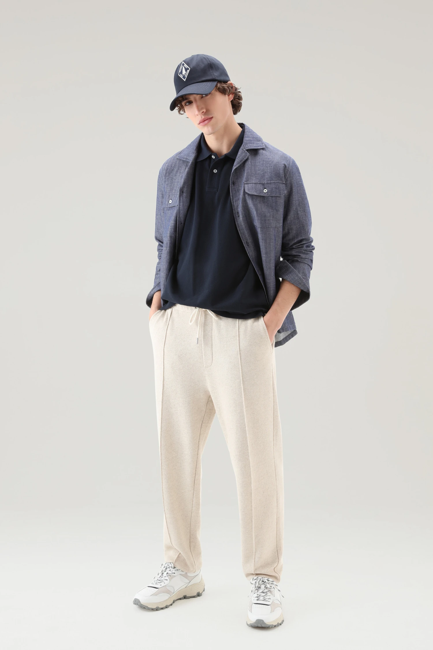 Woolrich Polo In Piqué Di Puro Cotone - Uomo - Blu 4 Woolrich Polo In Piqué Di Puro Cotone - Uomo - Blu - immagine 2