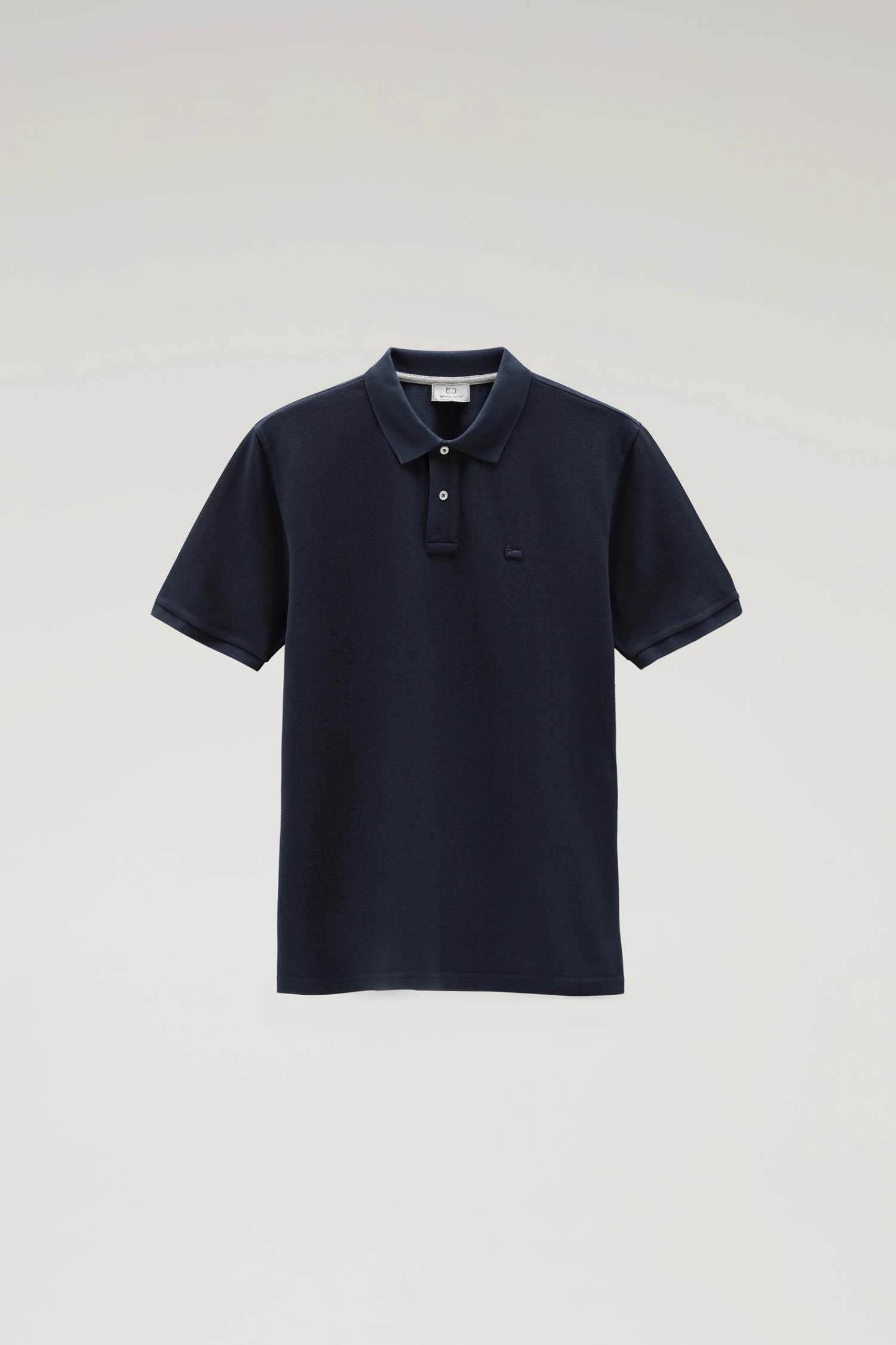 Woolrich Polo In Piqué Di Puro Cotone - Uomo - Blu 7 Woolrich Polo In Piqué Di Puro Cotone - Uomo - Blu - immagine 5