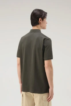 Woolrich Polo In Piqué Di Puro Cotone - Uomo - Verde -Offerta Economica Vestiario CFWOPO0048MRUT2931 614 2