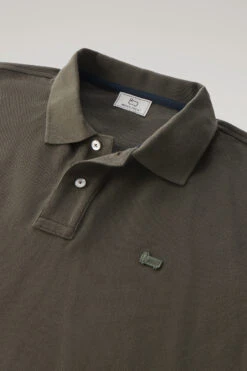 Woolrich Polo In Piqué Di Puro Cotone - Uomo - Verde -Offerta Economica Vestiario CFWOPO0048MRUT2931 614 5
