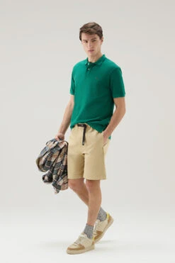 Woolrich Polo In Piqué Di Puro Cotone - Uomo - Verde -Offerta Economica Vestiario CFWOPO0048MRUT2931 631 1