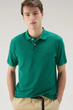 Woolrich Polo In Piqué Di Puro Cotone - Uomo - Verde -Offerta Economica Vestiario CFWOPO0048MRUT2931 631 3