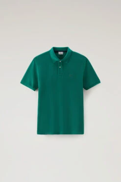 Woolrich Polo In Piqué Di Puro Cotone - Uomo - Verde -Offerta Economica Vestiario CFWOPO0048MRUT2931 631 4