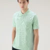 Woolrich Polo In Piqué Di Puro Cotone - Uomo - Verde -Offerta Economica Vestiario CFWOPO0048MRUT2931 6585