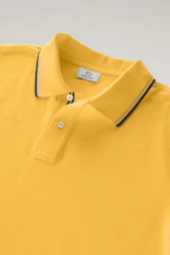 Woolrich Polo Monterey In Piqué Di Cotone Elasticizzato - Uomo - Giallo -Offerta Economica Vestiario CFWOPO0053MRUT2932 2165 4