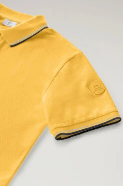 Woolrich Polo Monterey In Piqué Di Cotone Elasticizzato - Uomo - Giallo -Offerta Economica Vestiario CFWOPO0053MRUT2932 2165 5