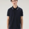 Woolrich Polo Monterey In Piqué Di Cotone Elasticizzato - Uomo - Blu -Offerta Economica Vestiario CFWOPO0053MRUT2932 3989