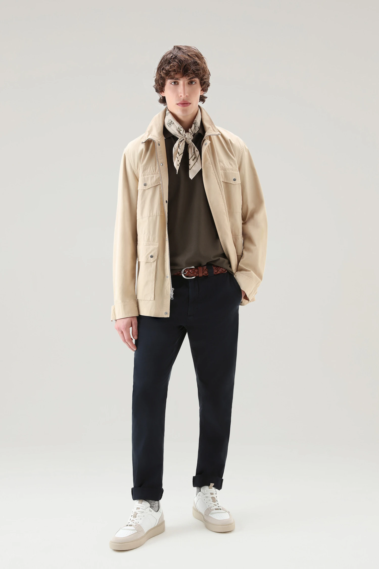 Woolrich Polo Monterey In Piqué Di Cotone Elasticizzato - Uomo - Verde 4 Woolrich Polo Monterey In Piqué Di Cotone Elasticizzato - Uomo - Verde - immagine 2