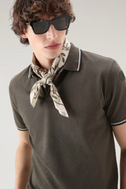 Woolrich Polo Monterey In Piqué Di Cotone Elasticizzato - Uomo - Verde 13 Woolrich Polo Monterey In Piqué Di Cotone Elasticizzato - Uomo - Verde -Offerta Economica Vestiario CFWOPO0053MRUT2932 614 3