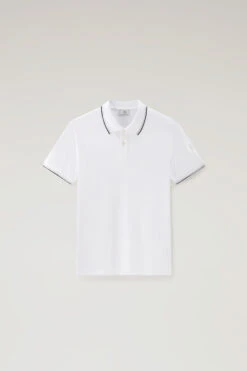 Woolrich Polo Monterey In Piqué Di Cotone Elasticizzato - Uomo - Bianco 15 Woolrich Polo Monterey In Piqué Di Cotone Elasticizzato - Uomo - Bianco -Offerta Economica Vestiario CFWOPO0053MRUT2932 8041 4