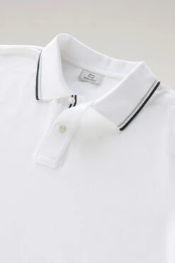 Woolrich Polo Monterey In Piqué Di Cotone Elasticizzato - Uomo - Bianco 16 Woolrich Polo Monterey In Piqué Di Cotone Elasticizzato - Uomo - Bianco -Offerta Economica Vestiario CFWOPO0053MRUT2932 8041 5