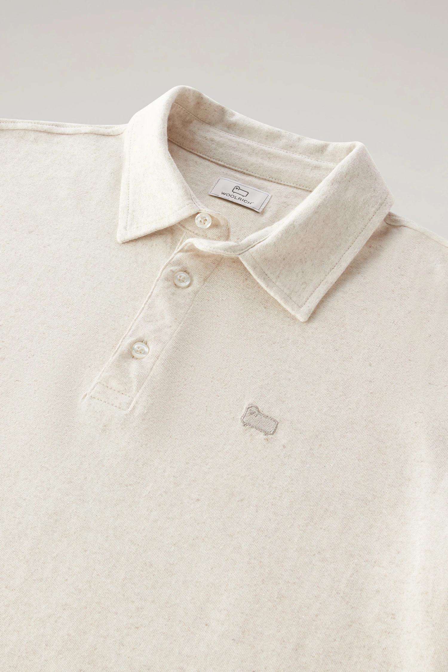 Woolrich Polo In Misto Cotone E Lino - Uomo - Beige 8 Woolrich Polo In Misto Cotone E Lino - Uomo - Beige - immagine 6