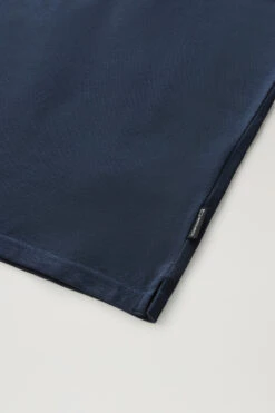 Woolrich Polo A Maniche Corte In Piqué Di Cotone Elasticizzato - Uomo - Blu -Offerta Economica Vestiario CFWOPO0055MRUT2932 3989 6