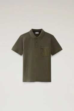 Woolrich Polo A Maniche Corte In Piqué Di Cotone Elasticizzato - Uomo - Verde 14 Woolrich Polo A Maniche Corte In Piqué Di Cotone Elasticizzato - Uomo - Verde -Offerta Economica Vestiario CFWOPO0055MRUT2932 614 4