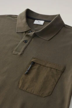 Woolrich Polo A Maniche Corte In Piqué Di Cotone Elasticizzato - Uomo - Verde 15 Woolrich Polo A Maniche Corte In Piqué Di Cotone Elasticizzato - Uomo - Verde -Offerta Economica Vestiario CFWOPO0055MRUT2932 614 5