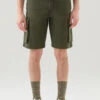 Woolrich Pantaloncini Cargo Tinti In Capo - Uomo - Verde -Offerta Economica Vestiario CFWOSH0039MRUT3343 614