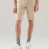 Woolrich Pantaloncini Chino Tinti In Capo - Uomo - Beige -Offerta Economica Vestiario CFWOSH0040MRUT3343 4377