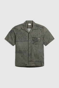 Woolrich Camicia Bowling Con Stampa Paisley - Uomo - Verde -Offerta Economica Vestiario CFWOSI0081MRUT2912 6564 3