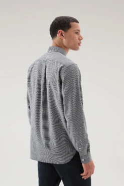 Woolrich Camicia A Quadri In Puro Fresco Lana Vergine Merino - Uomo - Blu -Offerta Economica Vestiario CFWOSI0084MRUT2999 30032 2