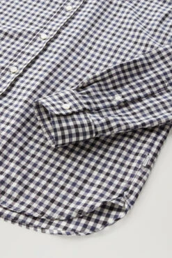 Woolrich Camicia A Quadri In Puro Fresco Lana Vergine Merino - Uomo - Blu -Offerta Economica Vestiario CFWOSI0084MRUT2999 3982 6