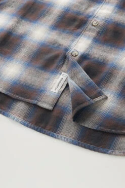 Woolrich Camicia Madras A Quadri In Flanella Leggera - Uomo - Grigio -Offerta Economica Vestiario CFWOSI0089MRUT3180 1840 7