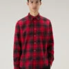 Woolrich Camicia Madras A Quadri In Flanella Leggera - Uomo - Rosso -Offerta Economica Vestiario CFWOSI0089MRUT3180 5494