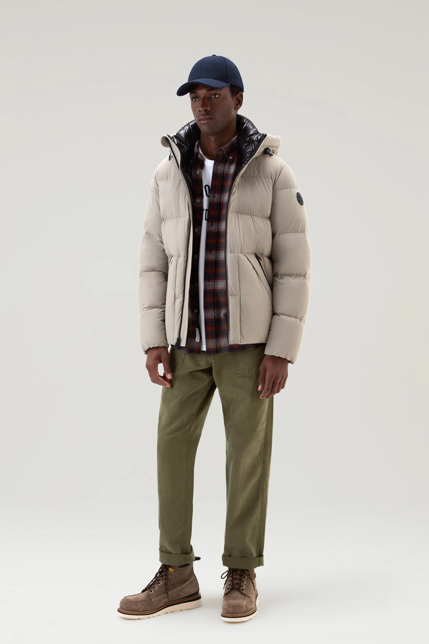 Woolrich Camicia Traditional A Quadri In Flanella - Uomo - Arancione 4 Woolrich Camicia Traditional A Quadri In Flanella - Uomo - Arancione - immagine 2