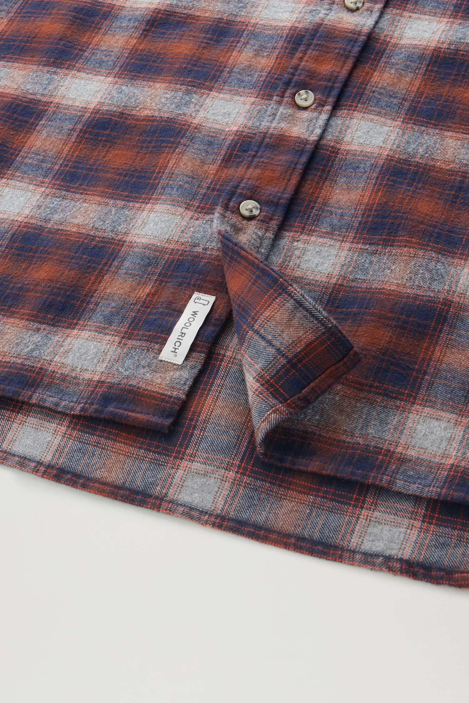 Woolrich Camicia Traditional A Quadri In Flanella - Uomo - Arancione 10 Woolrich Camicia Traditional A Quadri In Flanella - Uomo - Arancione - immagine 8