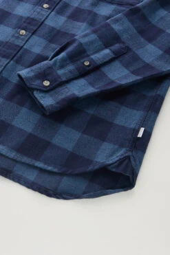 Woolrich Camicia Traditional A Quadri In Flanella - Uomo - Blu -Offerta Economica Vestiario CFWOSI0090MRUT3104 30037 6