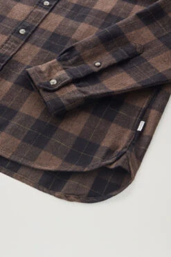 Woolrich Camicia Traditional A Quadri In Flanella - Uomo - Marrone -Offerta Economica Vestiario CFWOSI0090MRUT3104 7299 6