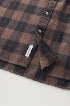 Woolrich Camicia Traditional A Quadri In Flanella - Uomo - Marrone -Offerta Economica Vestiario CFWOSI0090MRUT3104 7299 7