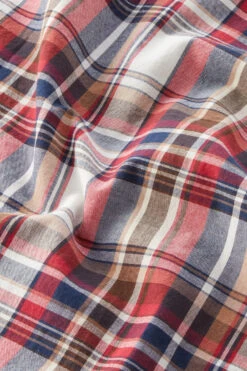 Woolrich Camicia Madras A Quadri In Popline Di Puro Cotone - Uomo - Rosso -Offerta Economica Vestiario CFWOSI0100MRUT3344 5489 8